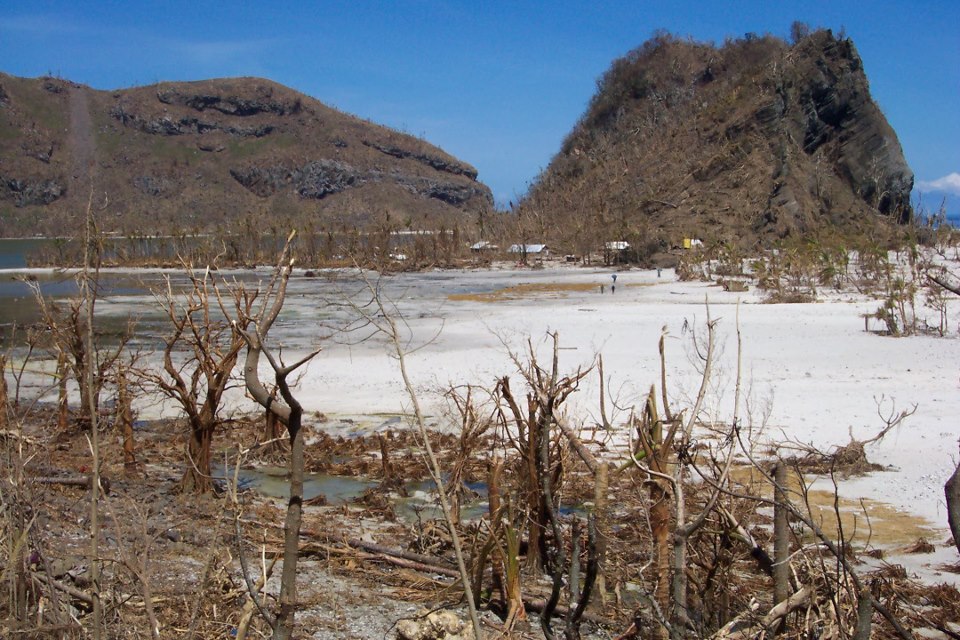 The Impact of Cyclone on the Island Landscape.